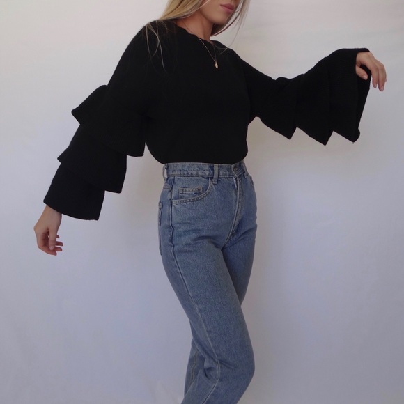 Halogen Ruffle Sleeve Sweater - Picture 4 of 5